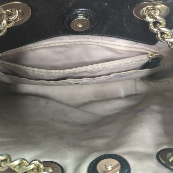 Kate Spade Black and Gold Bloom Quilted Backpack Purse - Picture 16 of 16